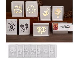Set 8 moldes tapas caladas diferentes diseños